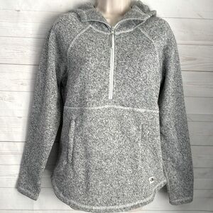 The North Face Size Small Gray Fleece Lined Pullover Hooded Sweatshirt